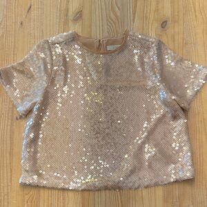 Sequin Women’s Top in Gold by Loft